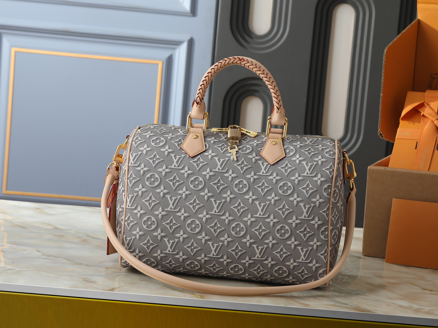 Louis Vuitton LV Capucines Mini Handbag Premium Canvas Model N89369 Magnetic Lock Travel Ready Unisex